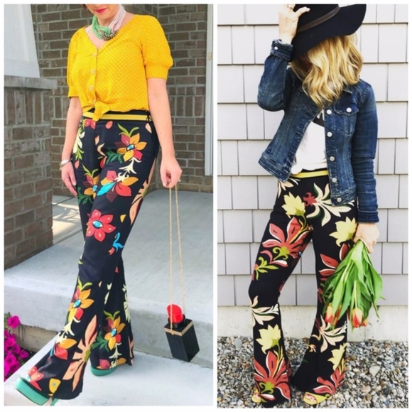 Anthropologie Pants - Anthropologie Farm Rio Calla Flared Pants